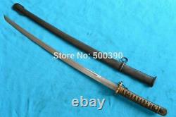 Vintage Japanese Sword Samurai Katana Sharpen Steel With Brass Handle & Sheath