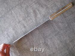 Vintage LAMSON Chef's Knife 10 Full Tang Wood Handle 3 Brass Rivet Carbon Steel