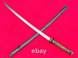 Vintage Military Army Japanese Sword Samurai Katana Brass Handle W Serial Number