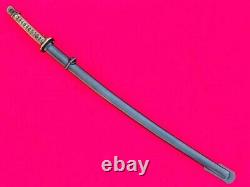 Vintage Military Army Nco Sword Japanese Samurai Katana Sign Number Brass Handle