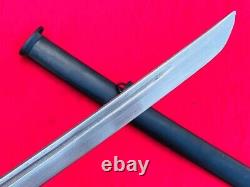 Vintage Military Army Nco Sword Japanese Samurai Katana Signed Edge Brass Handle