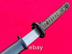 Vintage Military Army Sword Japanese Samurai Katana Signature Blade Brass Handle