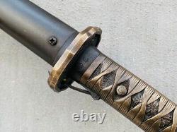 Vintage Military Brass Handle Japanese Army Sword Katana Saber With Serial Number