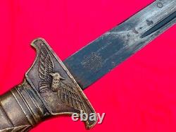 Vintage Military Japanese Airman Dagger Short Sword Samurai Tanto Brass Handle
