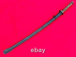 Vintage Military Japanese Army Nco Sword Katana Saber Brass Handle Serial Number