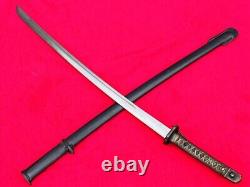 Vintage Military Japanese Army Sword Saber Samurai Katana Sign Edge Brass Handle