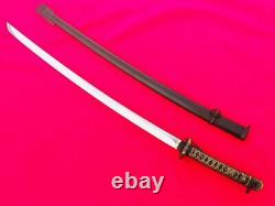 Vintage Military Japanese Army Sword Samurai Katana Blade Brass Handle No. 77407