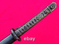 Vintage Military Japanese Army Sword Samurai Katana Saber Brass Handle Full Tang