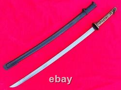 Vintage Military Japanese Army Sword Samurai Katana Saber Brass Handle With Number