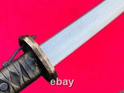 Vintage Military Japanese Army Sword Samurai Katana Signature Blade Brass Handle