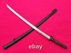 Vintage Military Japanese Army Sword Samurai Katana Signed Blade Brass Handle