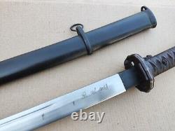 Vintage Military Japanese Army Sword Signature Blade Samurai Katana Brass Handle