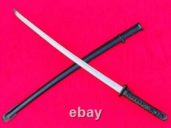 Vintage Military Japanese Army Sword Signed Blade Samurai Katana Brass Handle