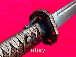 Vintage Military Japanese Army Sword Warrior Katana Saber Brass Handle With Number