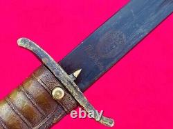 Vintage Military Japanese Navy Dagger Short Sword Ninja Tanto Blade Brass Handle