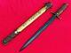 Vintage Military Japanese Navy Short Sword Dagger Tanto Knife Brass Handle Saya