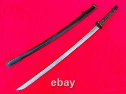 Vintage Military Japanese Nco Sword Saber Sign Blade Samurai Katana Brass Handle