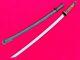 Vintage Military Japanese Sword Samurai Katana Signed Blade Brass Handle Number