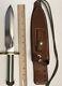 Vintage Randall survival #18 7 1/2 1960's pointed brass Pommel compass withsheath
