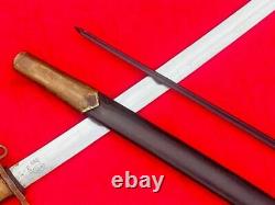 Vintage Russian Sword Cossack Cavalry Saber Military Sort Falchion Brass Handle