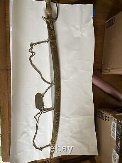 Vintage Sword (Faqur Singh & Clock Tower Wedding Sword- Brass Handle & Sheath)