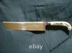 Vintage Uzbek Knife Pchak National Handle Handmade Engraved Textolite Souvenir