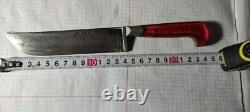 Vintage Uzbek Knife Pchak National Handle Handmade Souvenir Sheath 1980 Red Rare