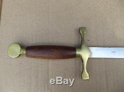 Vintage Wood & Brass Handle 31 1/2 Pakistan Viking Sword