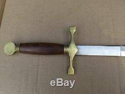 Vintage Wood & Brass Handle 31 1/2 Pakistan Viking Sword