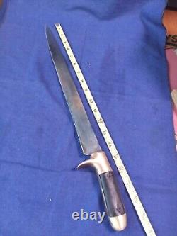XXXL 191/2 Sword Knife Brass Handle 15 Bladevery rare whoa