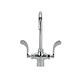 Z826B4-XL Double Lab Faucet with 5-3/8 Gooseneck and 4 Wrist Blade Handles, Ch