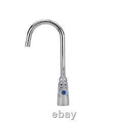Z826B4-XL Double Lab Faucet with 5-3/8 Gooseneck and 4 Wrist Blade Handles, Ch